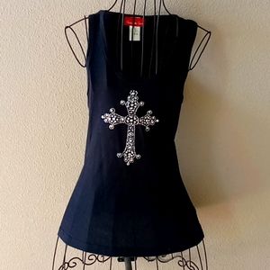 Panhandle Slim, black, size M, tank tee